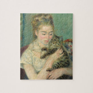 Kvinnor med Katt av Renoir Art Pussel