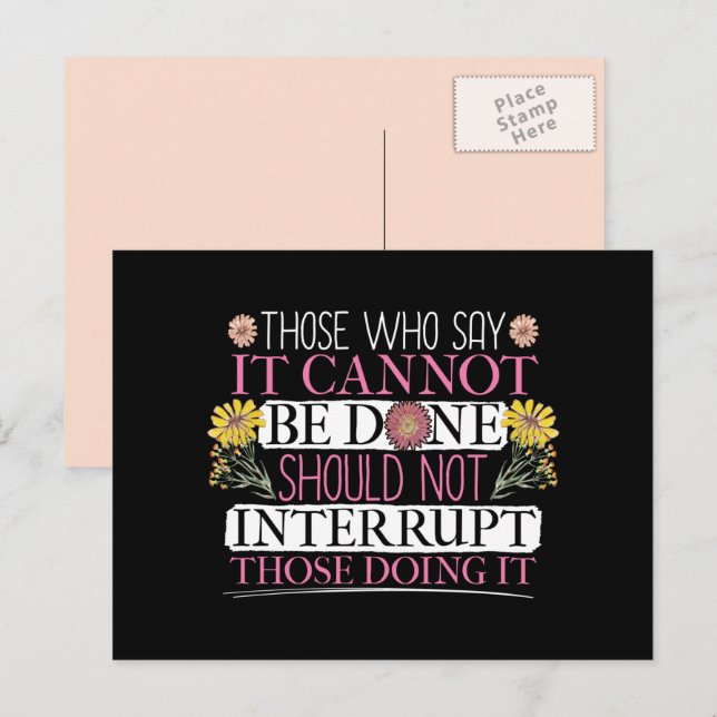 Kvinnor med kvinnlig ledarinna vykort (Fram/baksida)