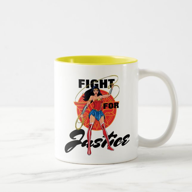  kvinnor med lasso - Rättvisa Två-Tonad Mugg (Höger)