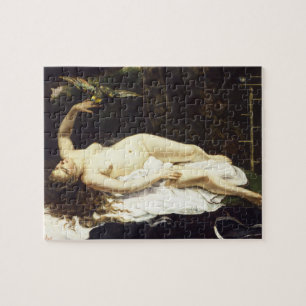 Kvinnor med papegoja av Gustave Courbet Pussel