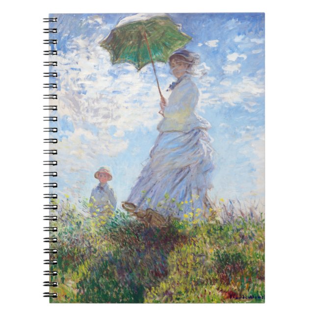 Kvinnor med parasol av Claude Monet Anteckningsbok (Framsidan)