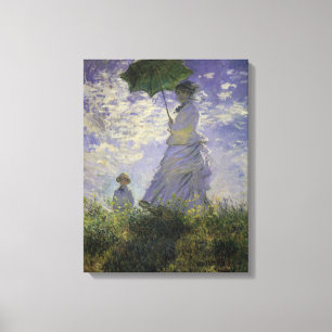 Kvinnor med parasol av Claude Monet, Vintage Art Canvastryck