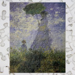 Kvinnor med parasol av Claude Monet, Vintage Art Pussel<br><div class="desc">Stroll, Camille Monet och Hennes son Jean (Woman med parasol) (1875) av Claude Monet är en vintage imponerande bra konsthamn med porträtt. En mor som tar en promenad med sitt lilla barn i en fält eller vår. Hon håller ett paraply i sol och bär en vacker klänning som blåser i...</div>
