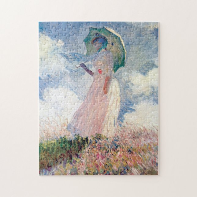 Kvinnor med parasol, Claude Monet, 1886 Pussel (Vertikal)