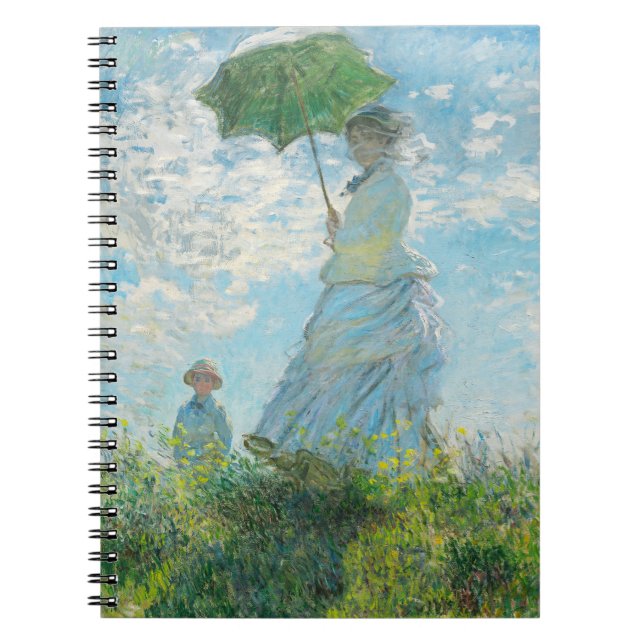 Kvinnor med Parasol Claude Monet Anteckningsbok (Framsidan)