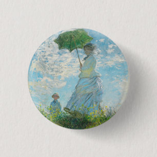 Kvinnor med Parasol Claude Monet Knapp