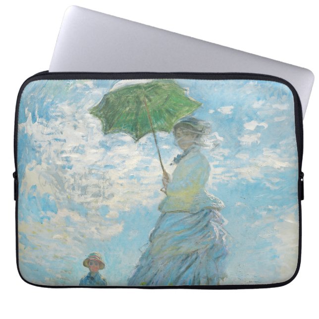 Kvinnor med Parasol Claude Monet Laptop Fodral (Framsidan)
