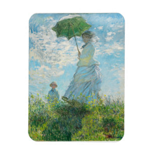 Kvinnor med Parasol Claude Monet Magnet