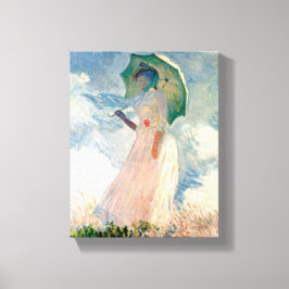 Kvinnor med Parasol Claude Monet Vintage Art 1886 Canvastryck