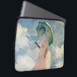 Kvinnor med Parasol Claude Monet Vintage Art Laptop Fodral<br><div class="desc">Kvinnor med Parasol Claude Monet Vintage Art laptop sleeve. Konstverk i vackra pasteller. Den uppdiktade kvinnan är Hoschédé Suzanne,  dotter till Alice Hoschédé,  Claude Monets andra fru (1868-1899),  målad av Claude Monet 1886. PD-US</div>