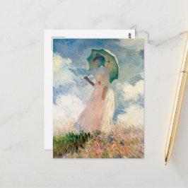 Kvinnor med Parasol Claude Monet Vintage Art Vykort