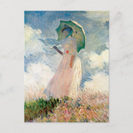 Kvinnor med Parasol Claude Monet Vintage Art Vykort