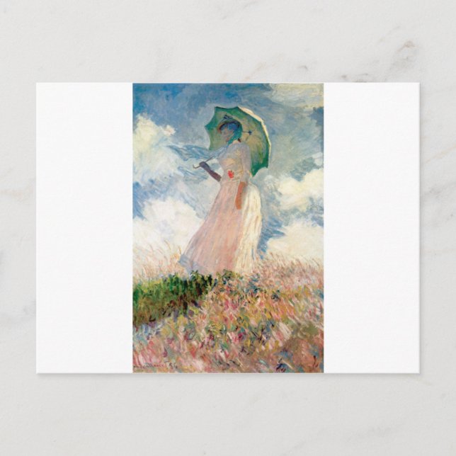 Kvinnor med parasol - Claude Monet Vykort (Framsida)