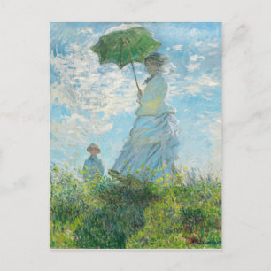 Kvinnor med Parasol Claude Monet Vykort