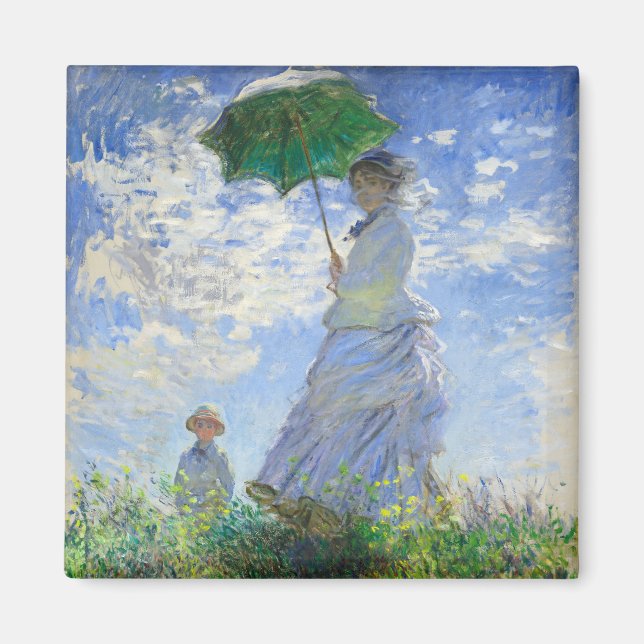 Kvinnor med parasol, madame Monet och hennes son Magnet (Framsidan)