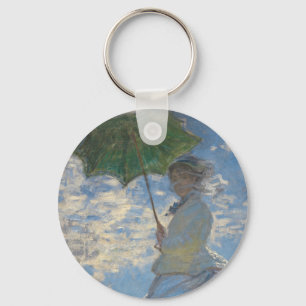 Kvinnor med parasol - Madame Monet och Hennes son Nyckelring