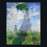 Kvinnor med parasol, madame Monet och hennes son Poster<br><div class="desc">Kvinnor med parasol,  frun Monet och hennes son av Claude Monet Vintage Fine Art</div>