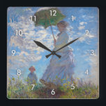 Kvinnor med parasol, Monet Fyrkantig Klocka<br><div class="desc">Oscar-Claude Monet (den 14 november 1840-5 december 1926) var en målare för Fransken, en grundare av Fransk Impressionistisk målning och den mest konsekventa och skickliga utövaren av rörelsens filosofi att uttrycka sina uppfattningar före naturen, särskilt när det gäller plommonfärgning i luft. Begreppet ’Impressionism’ härrör från titeln på hans målning Impression,...</div>