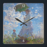 Kvinnor med parasol, Monet Fyrkantig Klocka<br><div class="desc">Oscar-Claude Monet (den 14 november 1840-5 december 1926) var en målare för Fransken, en grundare av Fransk Impressionistisk målning och den mest konsekventa och skickliga utövaren av rörelsens filosofi att uttrycka sina uppfattningar före naturen, särskilt när det gäller plommonfärgning i luft. Begreppet ’Impressionism’ härrör från titeln på hans målning Impression,...</div>