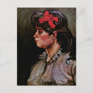 Kvinnor med rött band (F207) Van Gogh Fine Art Vykort