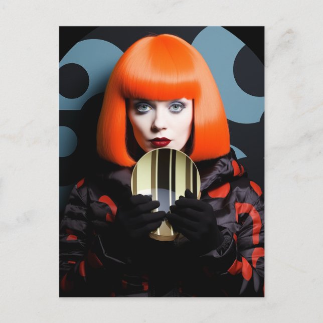 Kvinnor med rött hår vykort (Framsida)