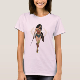kvinnor med svärd Tecknad T Shirt