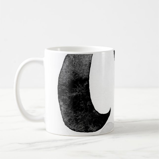 Kvinnor med svarta solglasögon. Mode illustration. Kaffemugg (Vänster)