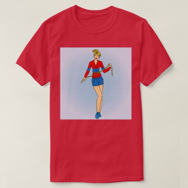 Kvinnor med Tapemeasure Fitness Health Care T Shirt (Design framsida)