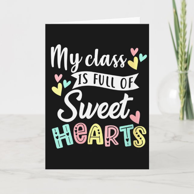 Kvinnor Min Cl Är Full Av Söta Lärare Valent Kort (Framsida)