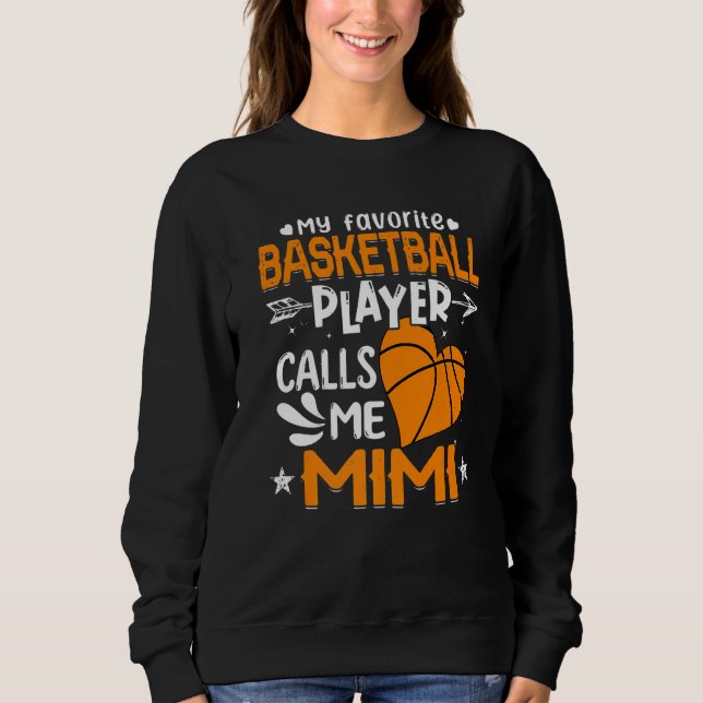 Kvinnor Min favoritbasketspelare kallar mig Mimi T Shirt (Framsida)