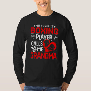 Kvinnor Min favoritboxare kallar mig mormor T Shirt