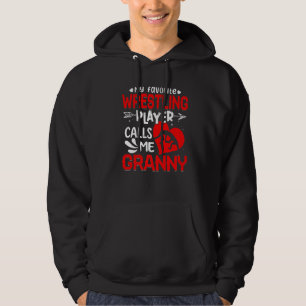 Kvinnor Min favoritspelare kallar mig Granny Hoodie