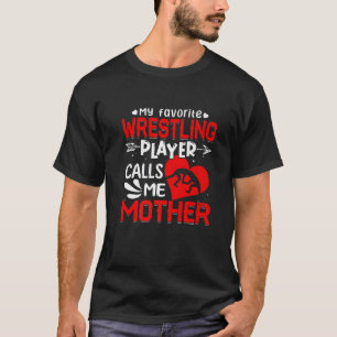Kvinnor Min favoritspelare kallar mig Mor T Shirt
