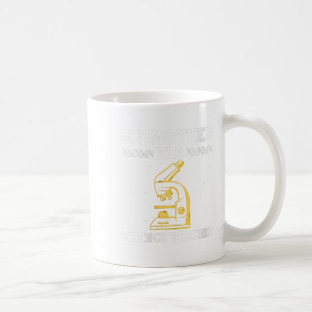 Kvinnor min Mor är vetenskapslärare Proud Stem Mam Kaffemugg (Höger)