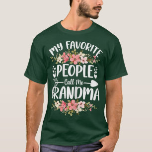Kvinnor mina favoritfolk kallar mig Grandma Mor T Shirt