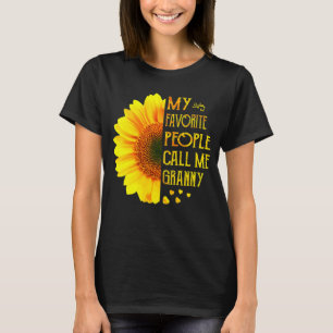 Kvinnor mina favoritfolk kallar mig Grandma Mor T Shirt