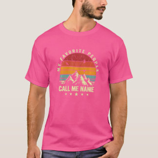 Kvinnor mina favoritfolk kallar mig Nanie Coola Mo T Shirt