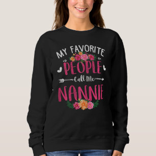 Kvinnor mina favoritfolk kallar mig Nannie Mammor  T Shirt