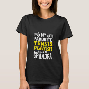 Kvinnor Mina favorittennis Player ringer mig morfa T Shirt