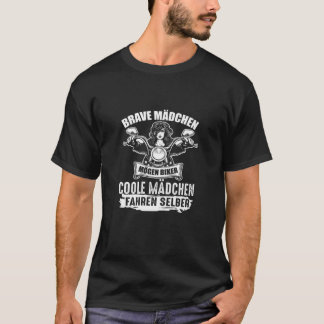 Kvinnor Modiga flickor som Biker Coola Girls som k T Shirt