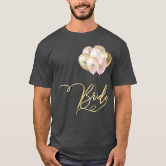 Kvinnor möhippa lag brud ballonger  t shirt