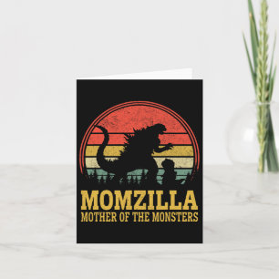 Kvinnor Momzilla Mor Till Monster Vintage Mödrar Kort