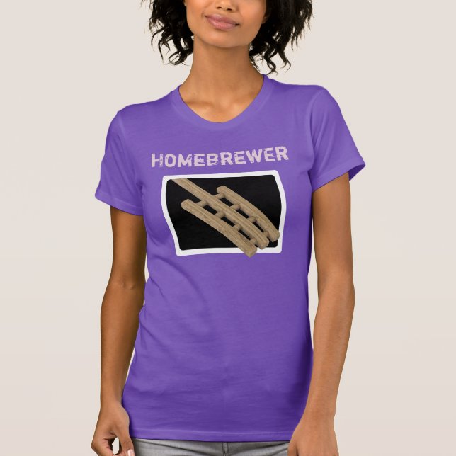 Kvinnor mosar paddlar - den Homebrewer skjortan Tee (Framsida)