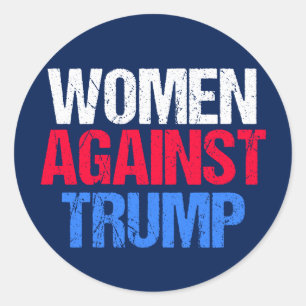Kvinnor mot Donald Trump Runt Klistermärke