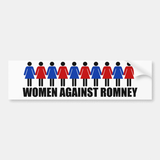 Kvinnor mot Romney Bildekal (Framsidan)