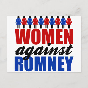 Kvinnor mot Romney Vykort