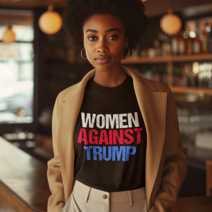 Kvinnor mot Trump Black T Shirt
