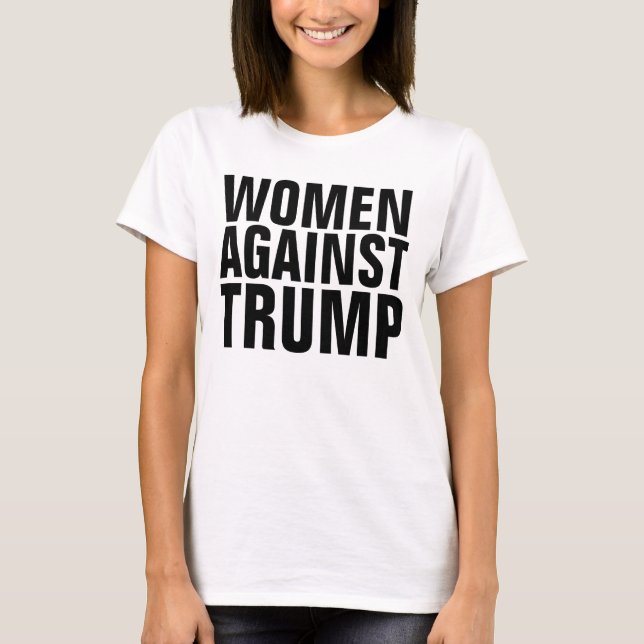 KVINNOR MOT TRUMP T-shirts (Framsida)