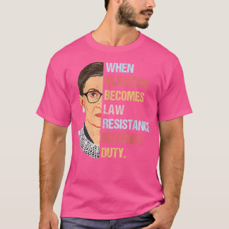 Kvinnor när orättvisa blir lagmotstånd t shirt