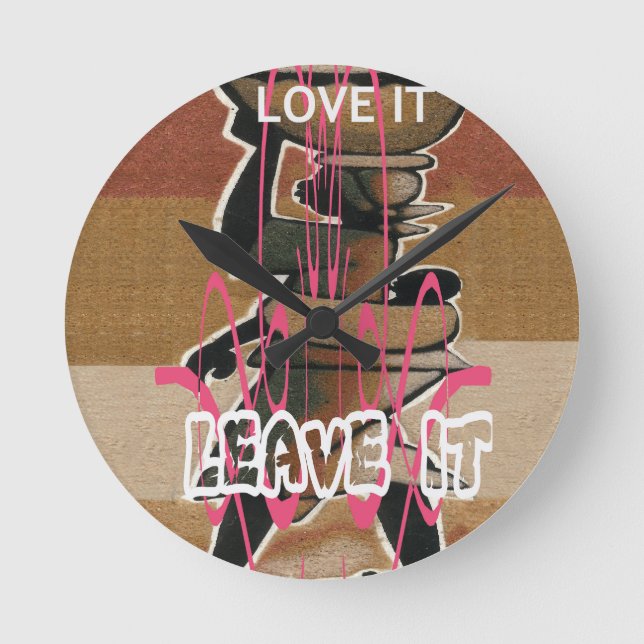 Kvinnor och barn rund klocka (Framsida)